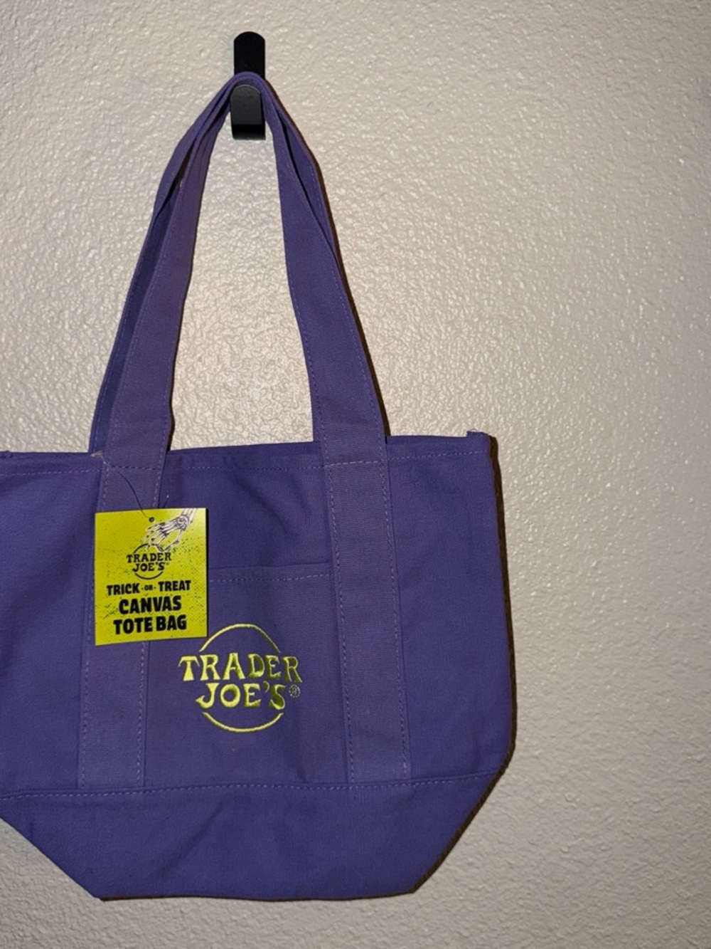 Trader Joe’s Purple Canvas Tote Bag
